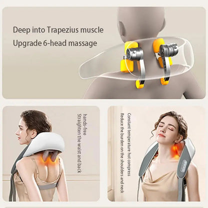Full-Body Kneading Massager – For Neck, Shoulder, Back & Waist Relief